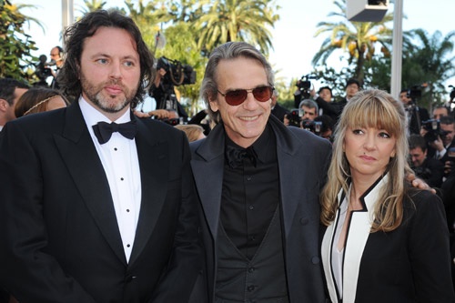 Titus Ogilvy, Jeremy Irons, Candida Brady at Cannes 2012 Sensacine.com